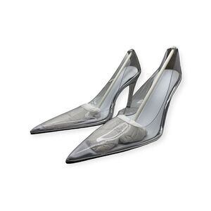 NWT Good American Cinderella clear lucite pumps/heels size 10 ga275p-x glass 002